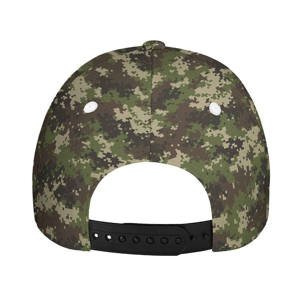 Military Digital Camo Pattern Print Baseball Cap