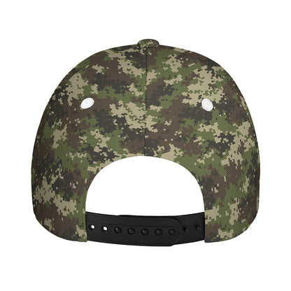 Military Digital Camo Pattern Print Baseball Cap