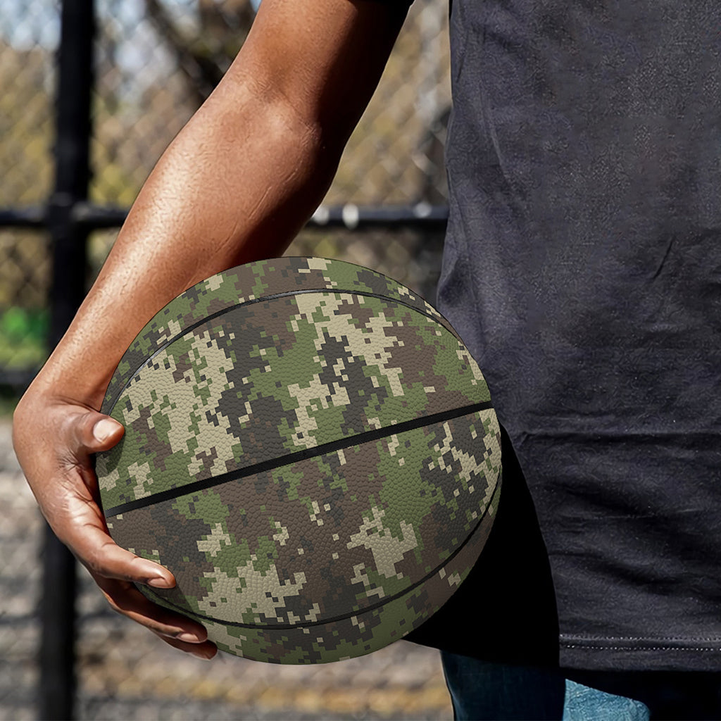 Military Digital Camo Pattern Print Basketball