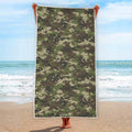 Military Digital Camo Pattern Print Beach Towel