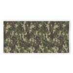 Military Digital Camo Pattern Print Beach Towel