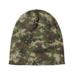 Military Digital Camo Pattern Print Beanie