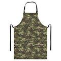 Military Digital Camo Pattern Print Bib Apron With Pocket