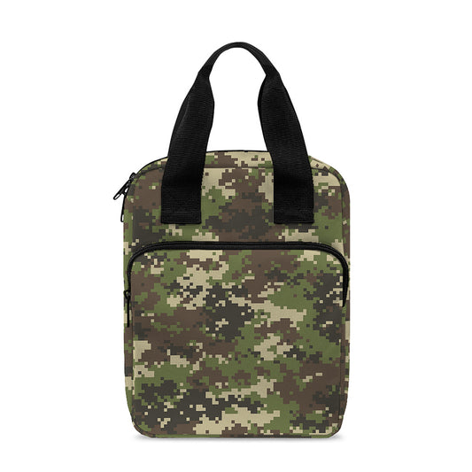 Military Digital Camo Pattern Print Bible Tote Bag