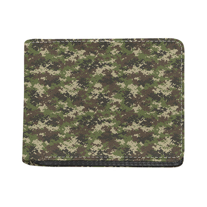 Military Digital Camo Pattern Print Bifold Wallet
