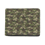 Military Digital Camo Pattern Print Bifold Wallet