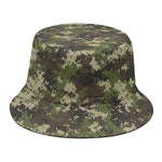 Military Digital Camo Pattern Print Bucket Hat