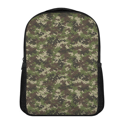 Military Digital Camo Pattern Print Casual Backpack