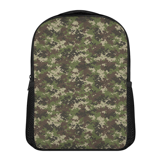 Military Digital Camo Pattern Print Casual Backpack