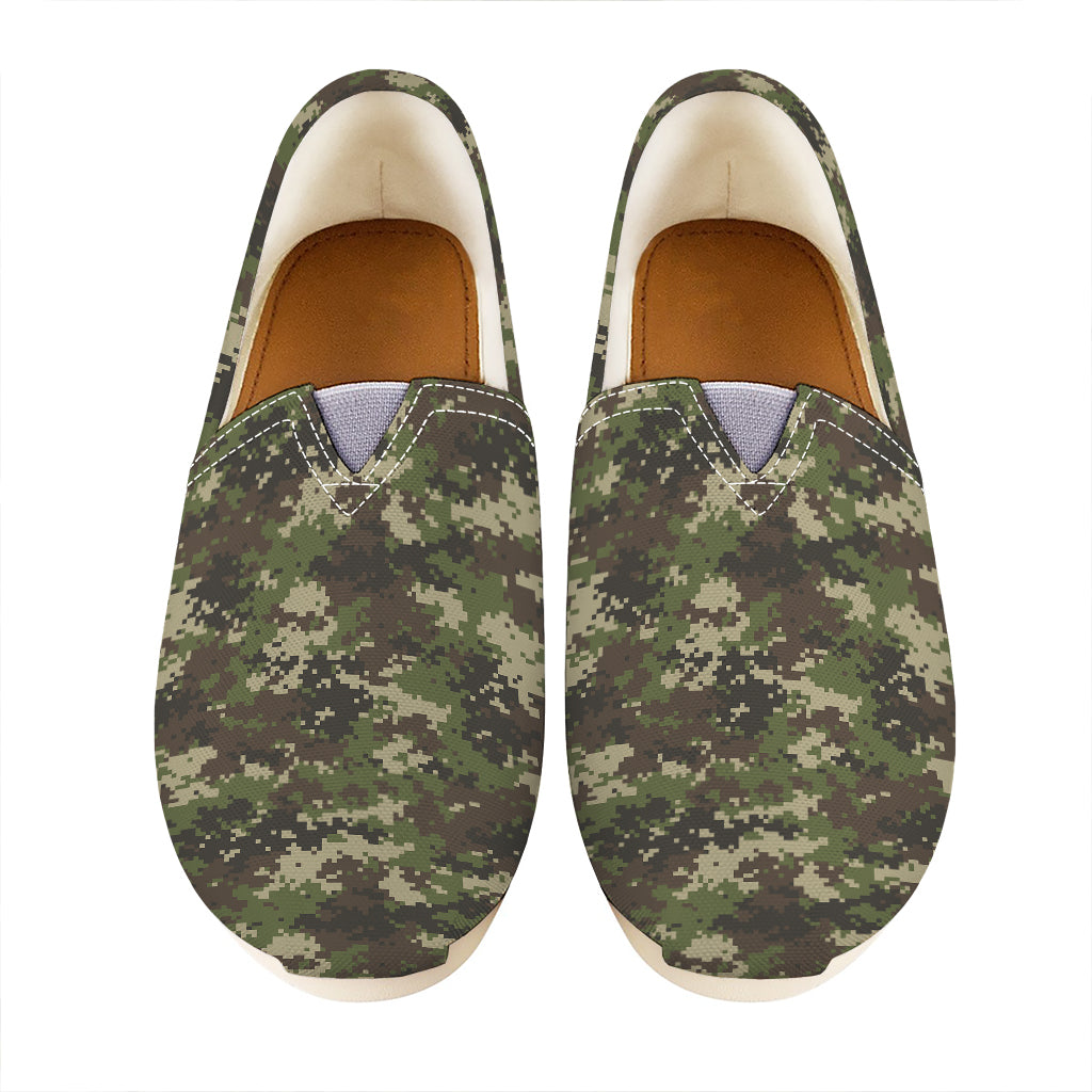 Military Digital Camo Pattern Print Casual Shoes
