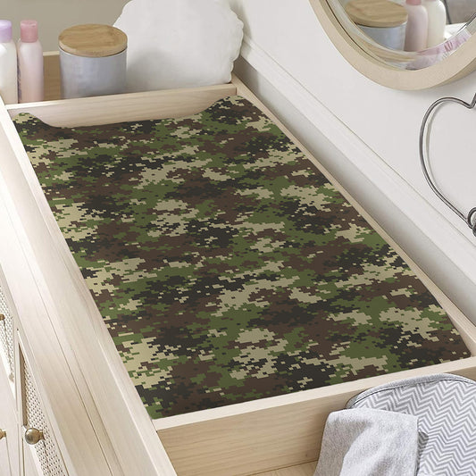 Military Digital Camo Pattern Print Changing Pad Cover