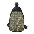 Military Digital Camo Pattern Print Sling Bag