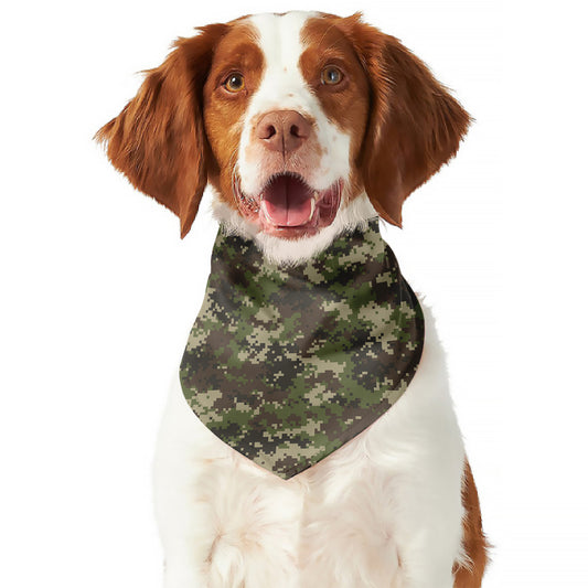 Military Digital Camo Pattern Print Dog Bandana