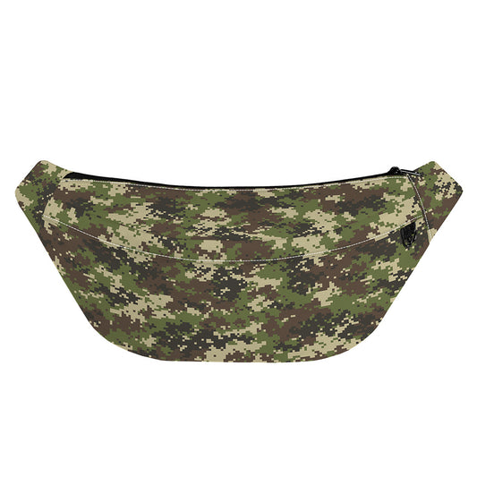 Military Digital Camo Pattern Print Fanny Pack