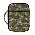Military Digital Camo Pattern Print Front Pocket Bible Bag