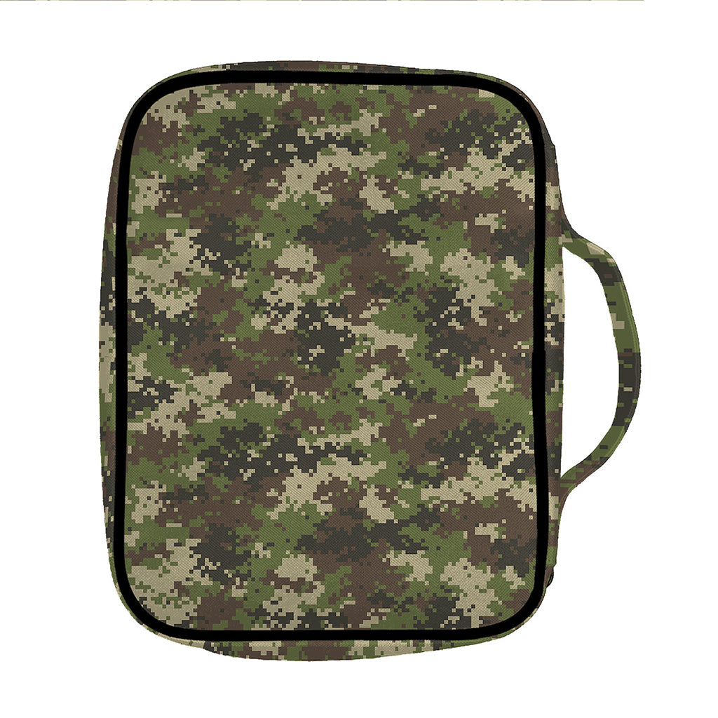 Military Digital Camo Pattern Print Front Pocket Bible Bag