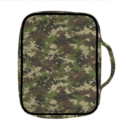 Military Digital Camo Pattern Print Front Pocket Bible Bag