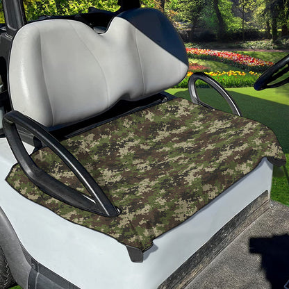 Military Digital Camo Pattern Print Golf Cart Seat Cover