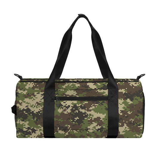 Military Digital Camo Pattern Print Gym Bag