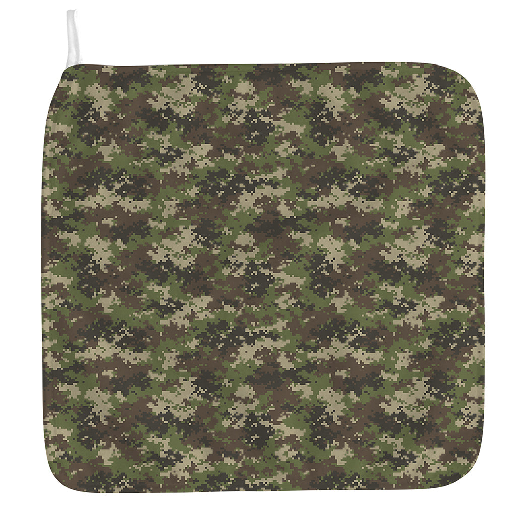 Military Digital Camo Pattern Print Hand Towel