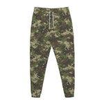 Military Digital Camo Pattern Print Jogger Pants