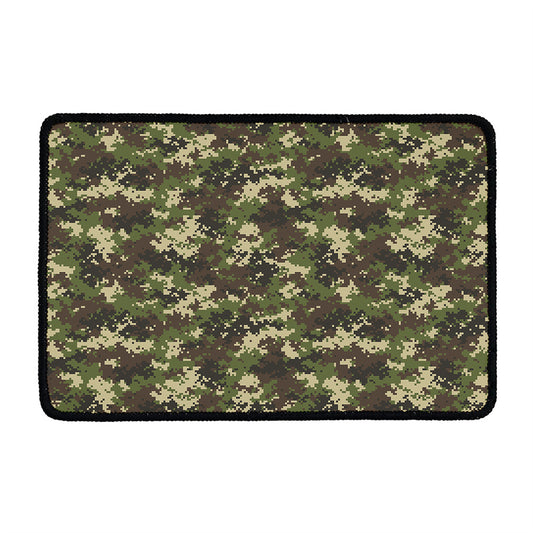 Military Digital Camo Pattern Print Kitchen Mat