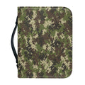 Military Digital Camo Pattern Print Leather Bible Cover