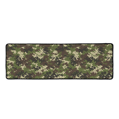 Military Digital Camo Pattern Print Long Kitchen Mat