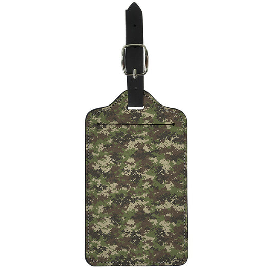 Military Digital Camo Pattern Print Luggage Tag