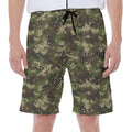 Military Digital Camo Pattern Print Men's Beach Shorts