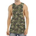 Military Digital Camo Pattern Print Men's Muscle Tank Top