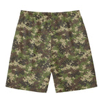 Military Digital Camo Pattern Print Men's Swim Trunks