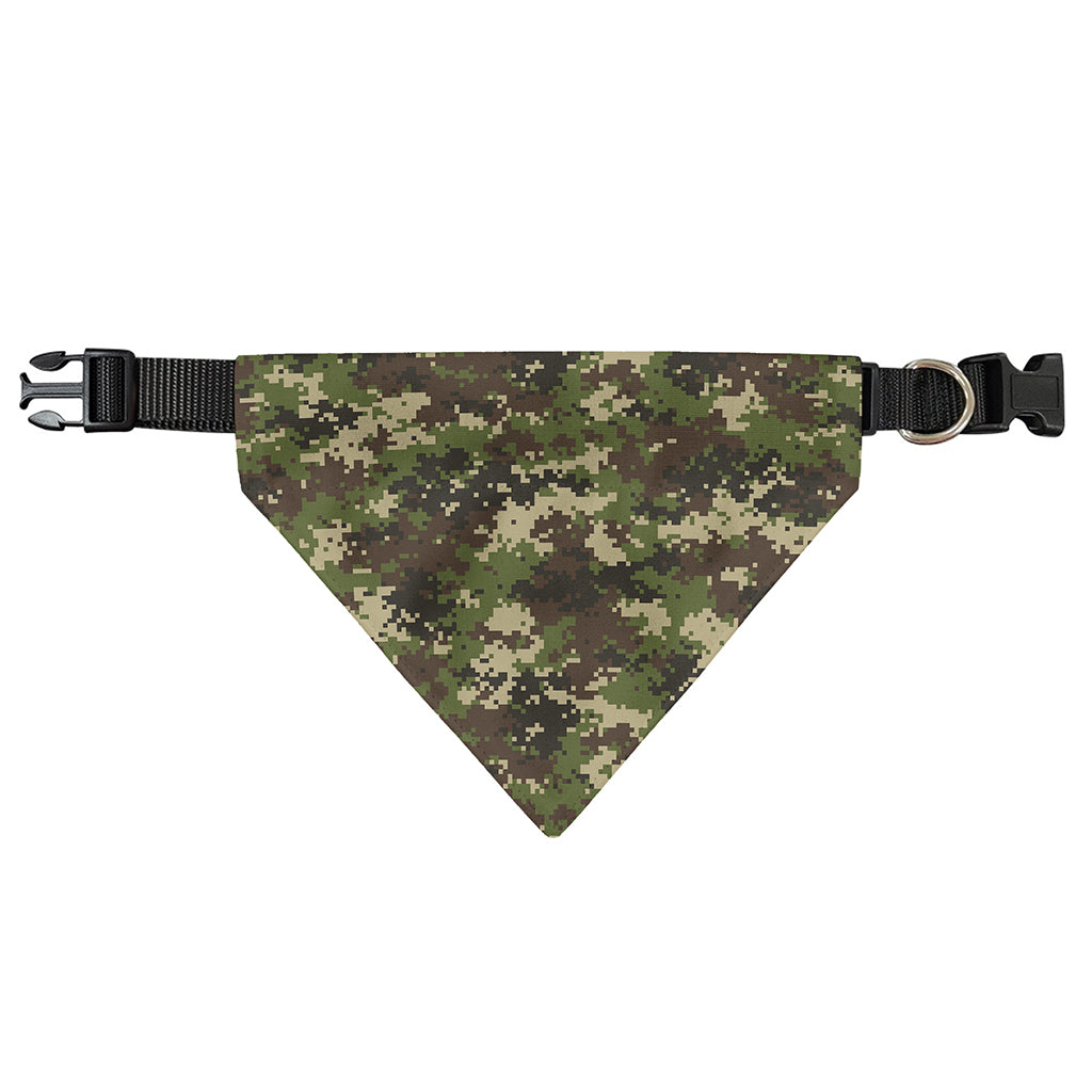 Military Digital Camo Pattern Print Over The Collar Dog Bandana