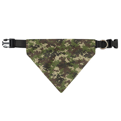 Military Digital Camo Pattern Print Over The Collar Dog Bandana
