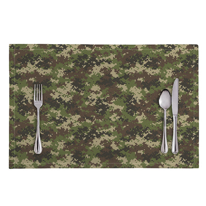 Military Digital Camo Pattern Print Placemat