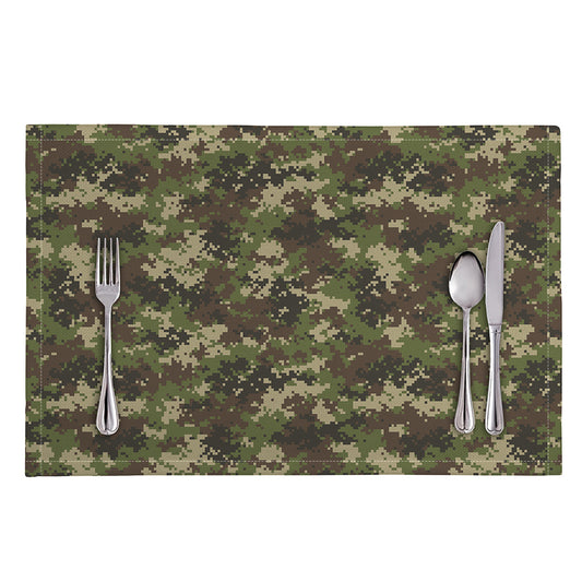 Military Digital Camo Pattern Print Placemat