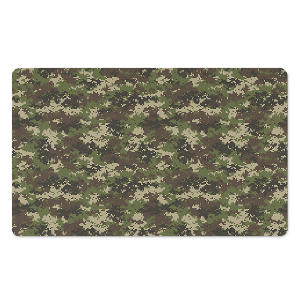 Military Digital Camo Pattern Print Polyester Doormat