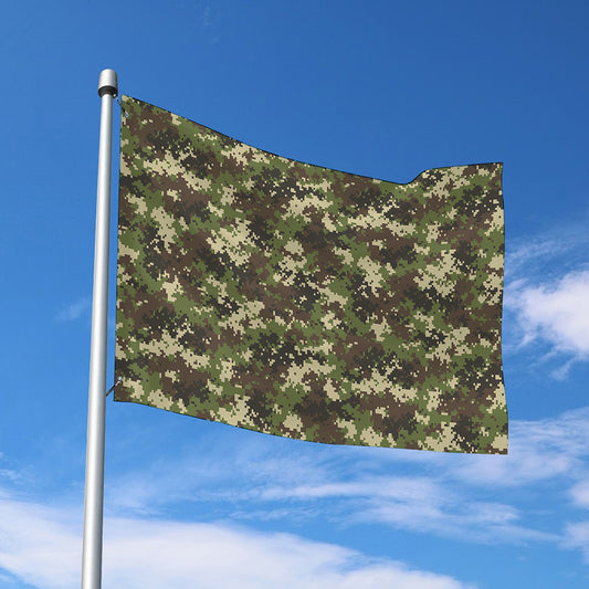 Military Digital Camo Pattern Print Polyester Flag