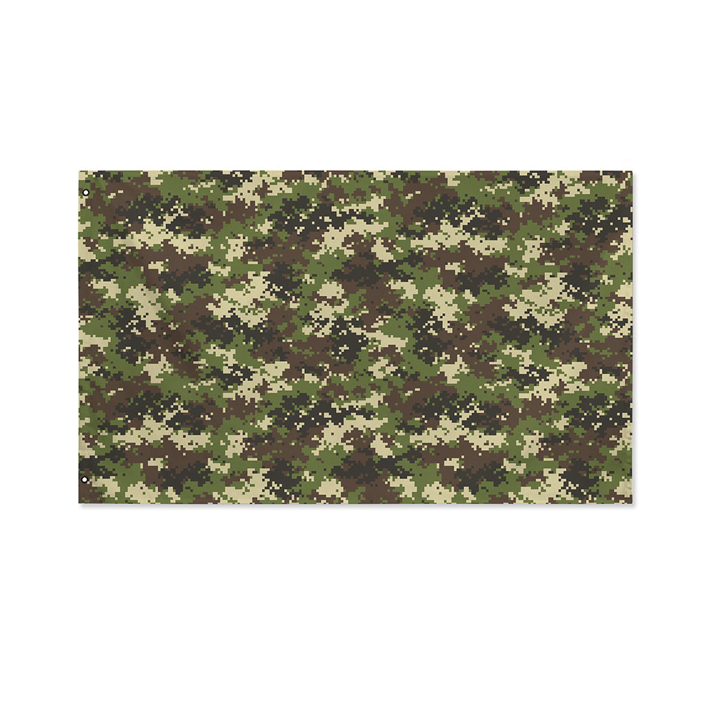 Military Digital Camo Pattern Print Polyester Flag