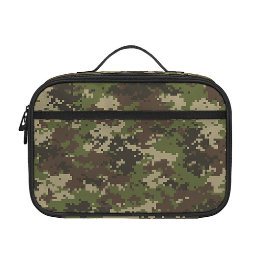 Military Digital Camo Pattern Print Portable Lunch Bag
