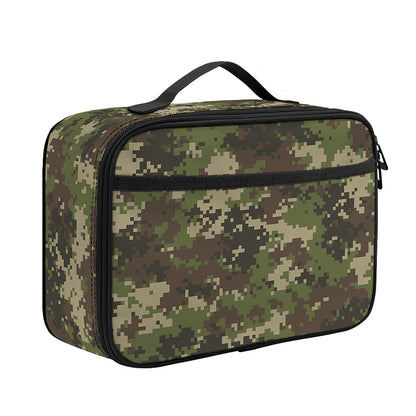 Military Digital Camo Pattern Print Portable Lunch Bag