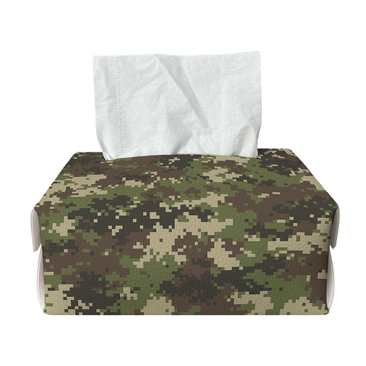 Military Digital Camo Pattern Print Rectangle Tissue Box Cover