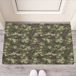 Military Digital Camo Pattern Print Rubber Doormat