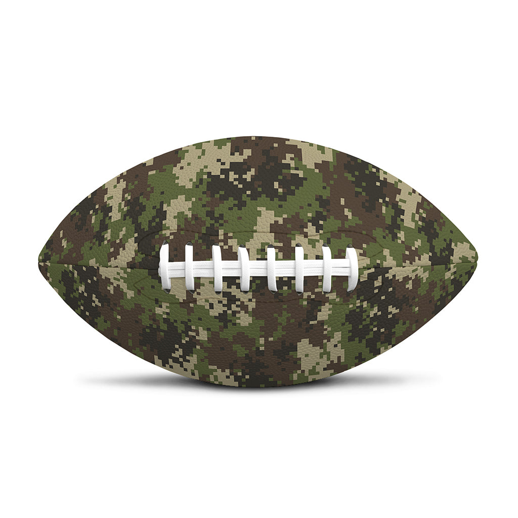 Military Digital Camo Pattern Print Rugby Ball