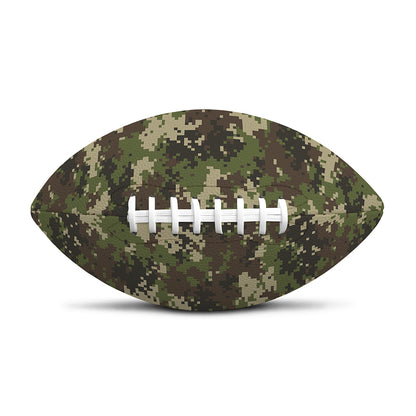 Military Digital Camo Pattern Print Rugby Ball