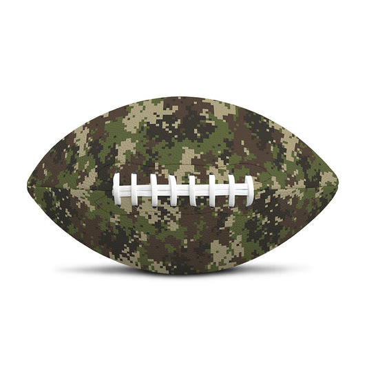 Military Digital Camo Pattern Print Rugby Ball