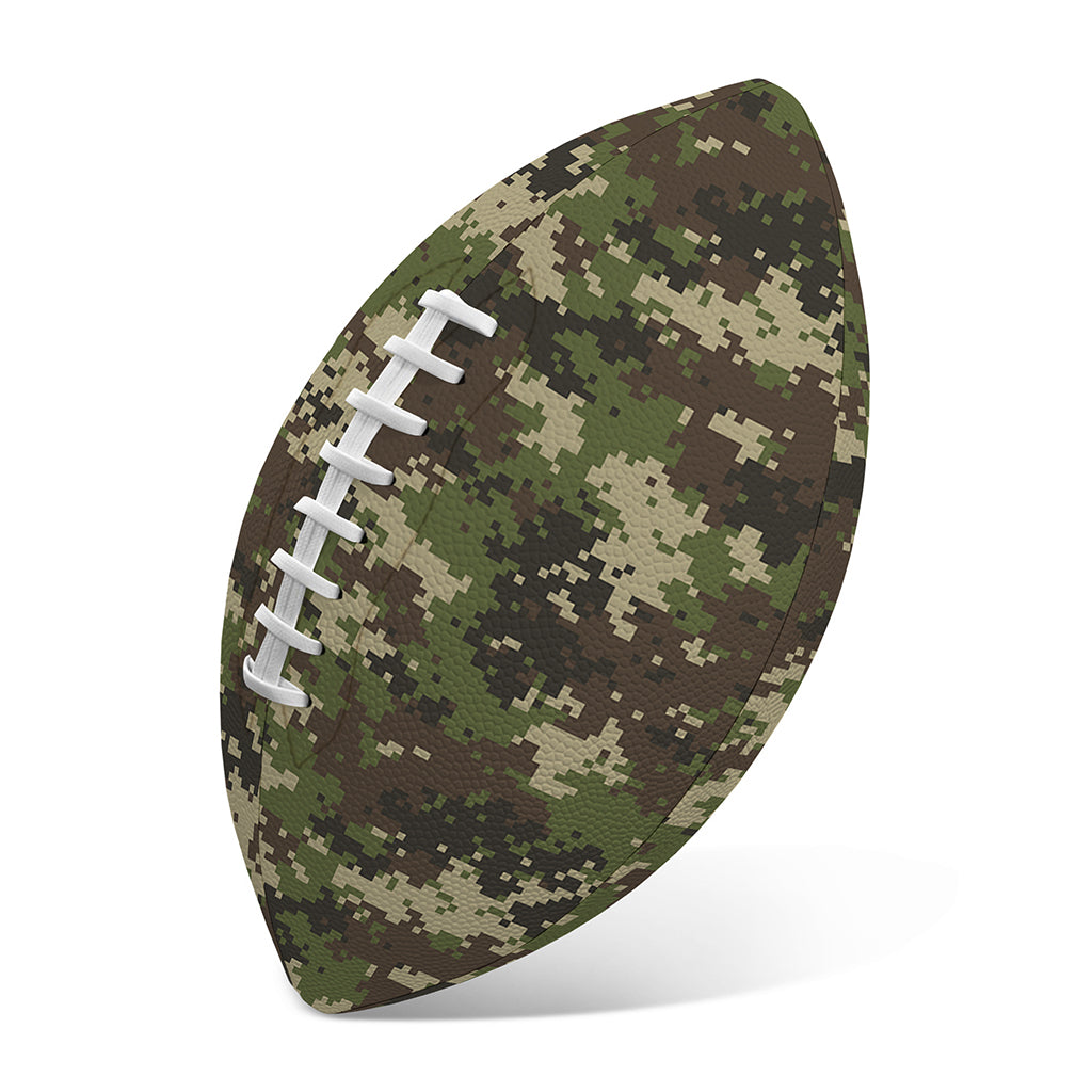Military Digital Camo Pattern Print Rugby Ball