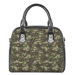 Military Digital Camo Pattern Print Shoulder Handbag