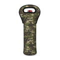 Military Digital Camo Pattern Print Single Neoprene Wine Tote