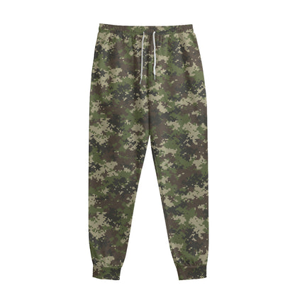 Military Digital Camo Pattern Print Sweatpants